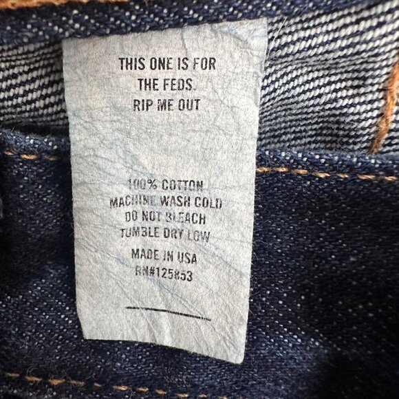 Taylor Stitch Men's Slim Jean Raw Denim 31x35 EUC - Picture 10 of 14